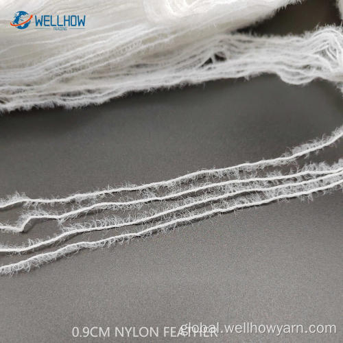 China 0.9CM 100% NYLON FEATHER YARN Supplier